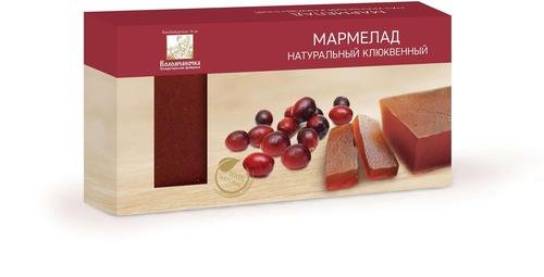 Мармелад пластовый 210г клюквенный в Сальске