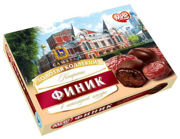 №2 КФ МИР Финики в шоколадной глазури 160г  в Сальске