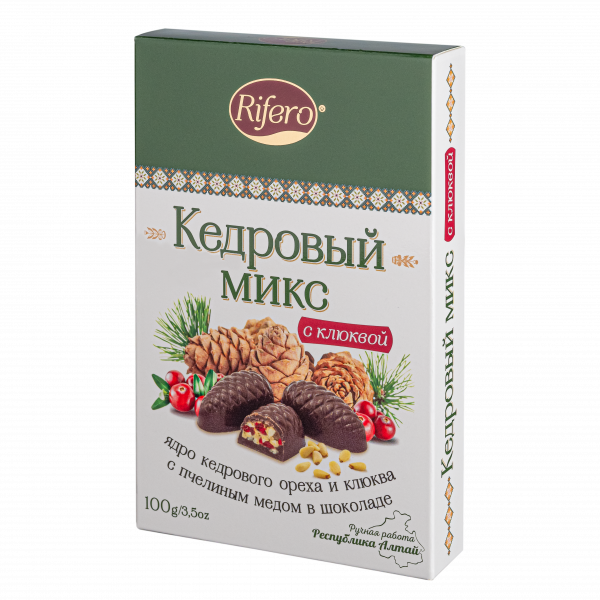 №1 Риф и ко Конфеты "Кедровый микс КЛЮКВА" 100г     в Сальске