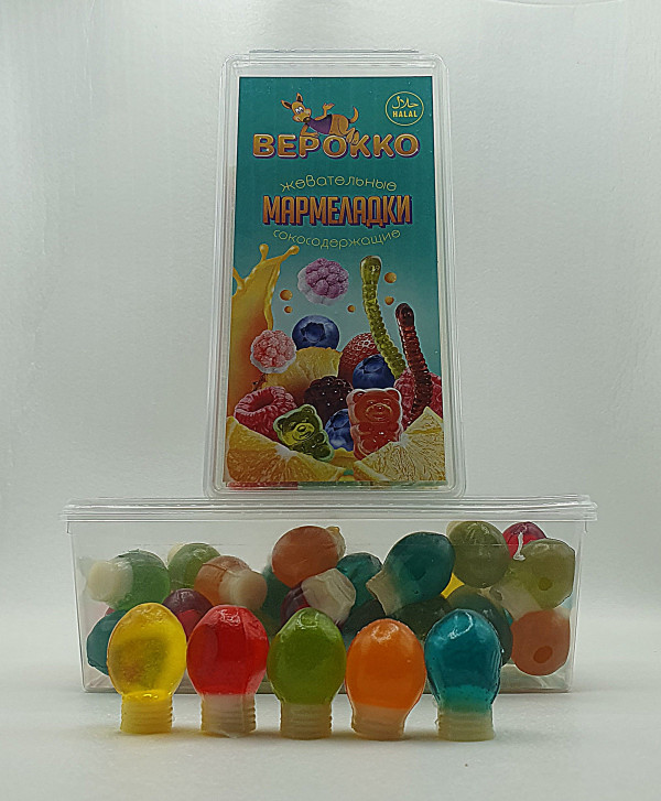 №2 Жевательный мармелад Лампочки, 250г      в Сальске